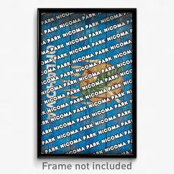 Nicoma Park Oklahoma Poster (OK City Souvenir 11x17 Town Print)