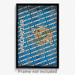 Kingston Oklahoma Poster (OK City Souvenir 11x17 Town Print)