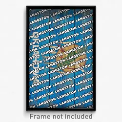 Langston Oklahoma Poster (OK City Souvenir 11x17 Town Print)