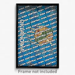 Central High Oklahoma Poster (OK City Souvenir 11x17 Town Print)