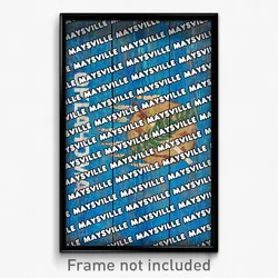 Maysville Oklahoma Poster (OK City Souvenir 11x17 Town Print)