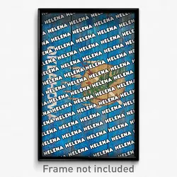 Helena Oklahoma Poster (OK City Souvenir 11x17 Town Print)