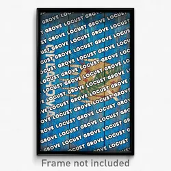 Locust Grove Oklahoma Poster (OK City Souvenir 11x17 Town Print)