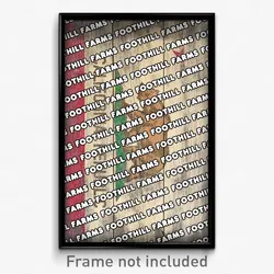 Foothill Farms California Poster (CA City Souvenir 11x17 Town Print)