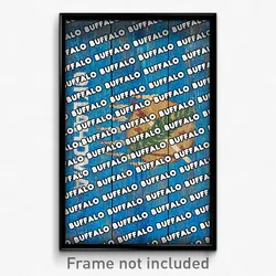 Buffalo Oklahoma Poster (OK City Souvenir 11x17 Town Print)