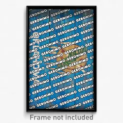 Geronimo Oklahoma Poster (OK City Souvenir 11x17 Town Print)