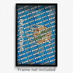 Boise City Oklahoma Poster (OK City Souvenir 11x17 Town Print)