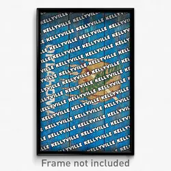 Kellyville Oklahoma Poster (OK City Souvenir 11x17 Town Print)