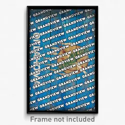 Grandview Oklahoma Poster (OK City Souvenir 11x17 Town Print)
