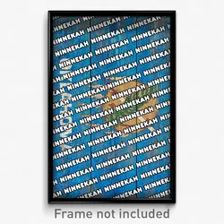 Ninnekah Oklahoma Poster (OK City Souvenir 11x17 Town Print)