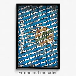 Pond Creek Oklahoma Poster (OK City Souvenir 11x17 Town Print)