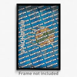 Quinton Oklahoma Poster (OK City Souvenir 11x17 Town Print)