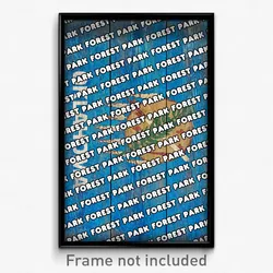 Forest Park Oklahoma Poster (OK City Souvenir 11x17 Town Print)