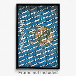 Temple Oklahoma Poster (OK City Souvenir 11x17 Town Print)