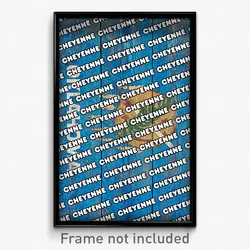 Cheyenne Oklahoma Poster (OK City Souvenir 11x17 Town Print)