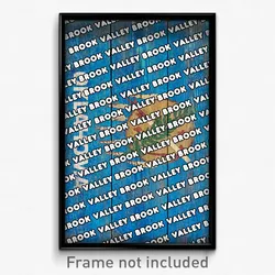 Valley Brook Oklahoma Poster (OK City Souvenir 11x17 Town Print)