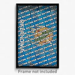 Oilton Oklahoma Poster (OK City Souvenir 11x17 Town Print)