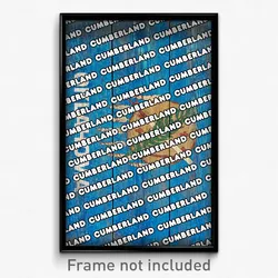 Cumberland Oklahoma Poster (OK City Souvenir 11x17 Town Print)
