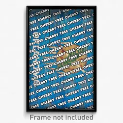 Cherry Tree Oklahoma Poster (OK City Souvenir 11x17 Town Print)