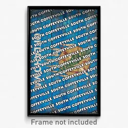 South Coffeyville Oklahoma Poster (OK City Souvenir 11x17 Town Print)