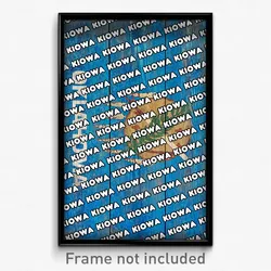 Kiowa Oklahoma Poster (OK City Souvenir 11x17 Town Print)