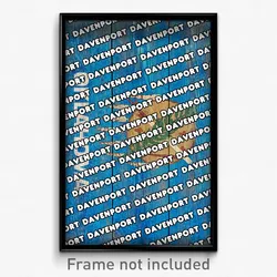 Davenport Oklahoma Poster (OK City Souvenir 11x17 Town Print)