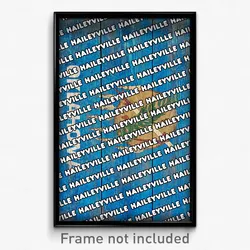 Haileyville Oklahoma Poster (OK City Souvenir 11x17 Town Print)
