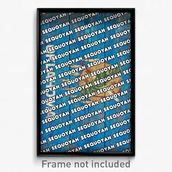Sequoyah Oklahoma Poster (OK City Souvenir 11x17 Town Print)