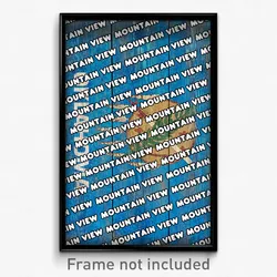 Mountain View Oklahoma Poster (OK City Souvenir 11x17 Town Print)