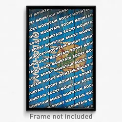 Rocky Mountain Oklahoma Poster (OK City Souvenir 11x17 Town Print)