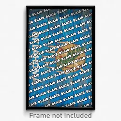 Blair Oklahoma Poster (OK City Souvenir 11x17 Town Print)