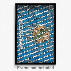 Fort Towson Oklahoma Poster (OK City Souvenir 11x17 Town Print)
