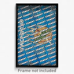 Cement Oklahoma Poster (OK City Souvenir 11x17 Town Print)
