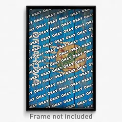 Okay Oklahoma Poster (OK City Souvenir 11x17 Town Print)