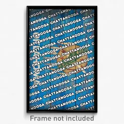 Chattanooga Oklahoma Poster (OK City Souvenir 11x17 Town Print)