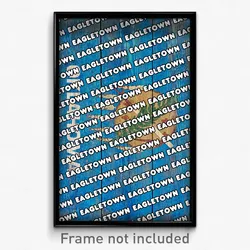 Eagletown Oklahoma Poster (OK City Souvenir 11x17 Town Print)