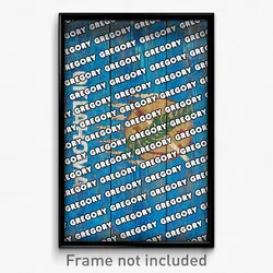 Gregory Oklahoma Poster (OK City Souvenir 11x17 Town Print)