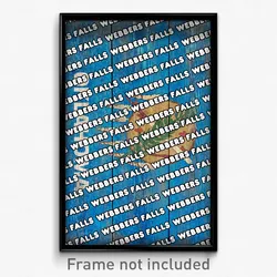 Webbers Falls Oklahoma Poster (OK City Souvenir 11x17 Town Print)