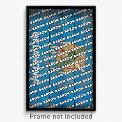 Baron Oklahoma Poster (OK City Souvenir 11x17 Town Print)