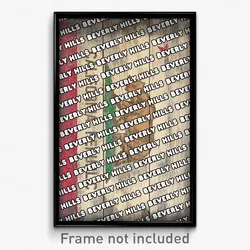 Beverly Hills California Poster (CA City Souvenir 11x17 Town Print)