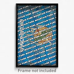 Mountain Park Oklahoma Poster (OK City Souvenir 11x17 Town Print)
