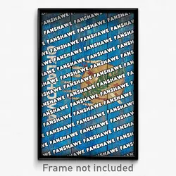 Fanshawe Oklahoma Poster (OK City Souvenir 11x17 Town Print)