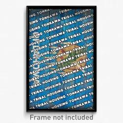 Tonkawa Tribal Housing Oklahoma Poster (OK City Souvenir 11x17 Town Print)