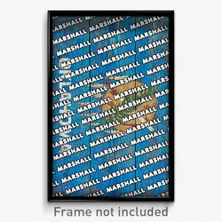 Marshall Oklahoma Poster (OK City Souvenir 11x17 Town Print)