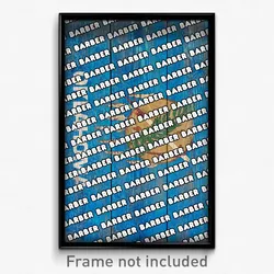 Barber Oklahoma Poster (OK City Souvenir 11x17 Town Print)