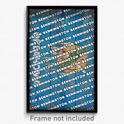 Bennington Oklahoma Poster (OK City Souvenir 11x17 Town Print)
