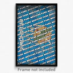 Medicine Park Oklahoma Poster (OK City Souvenir 11x17 Town Print)