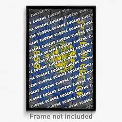 Eugene Oregon Poster (OR City Souvenir 11x17 Town Print)
