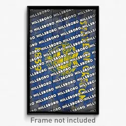 Hillsboro Oregon Poster (OR City Souvenir 11x17 Town Print)