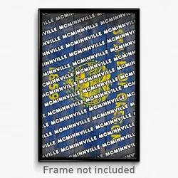 McMinnville Oregon Poster (OR City Souvenir 11x17 Town Print)